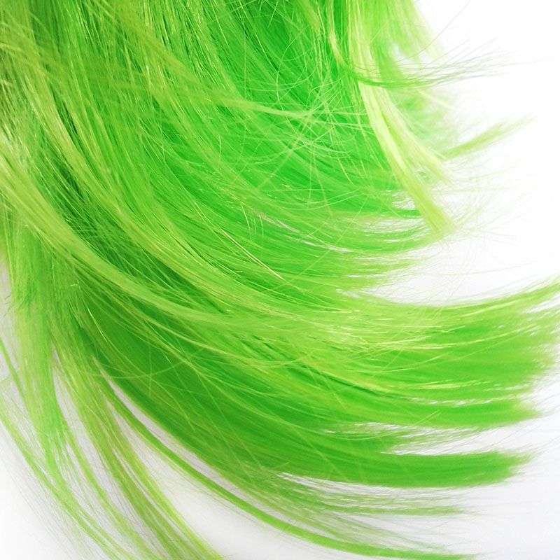 Dhao - Women's Short Hair Straight Bob Synthetic Wigs With Hair Bangs - Green