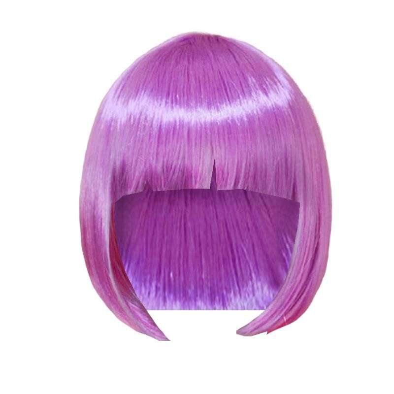 Dhao - Women's Short Hair Straight Bob Synthetic Wigs With Hair Bangs - Green