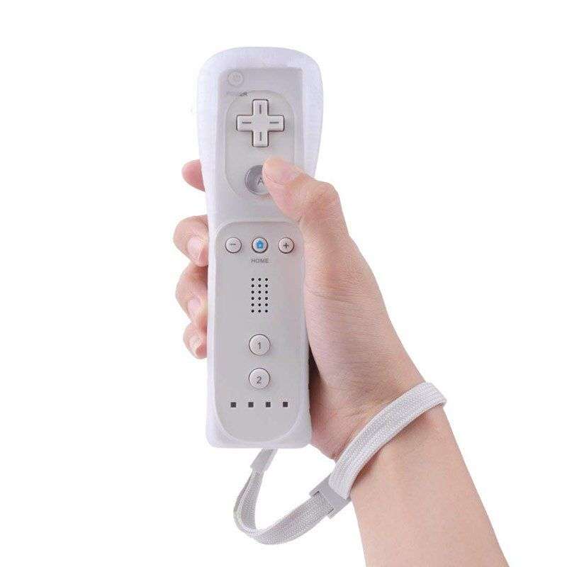 2 in1 Motion Plus Inside Remote Controller with Silicone Case For Wii