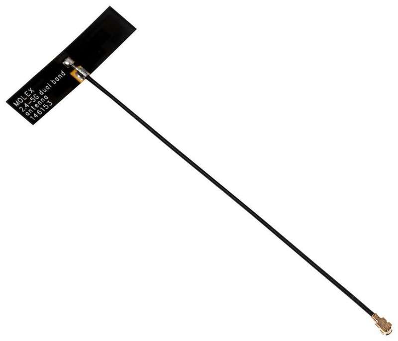 Molex (146153-0300) Antenna, WiFi, 4.9 GHz to 5.93 GHz, 2.8 dBi Gain