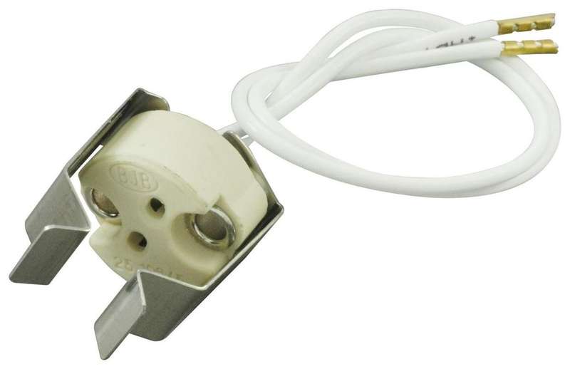 Lamp Holder, GU-5.3, Dichroic, 10A, 50V,PTFE Cable,Pro Elec