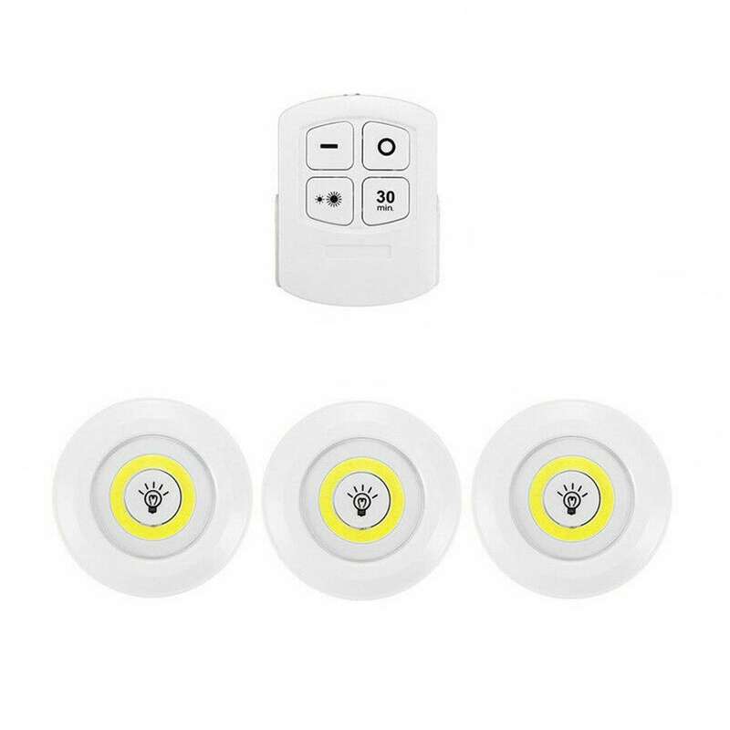 3 Piece LED Under Cabinet Light with Remote Control