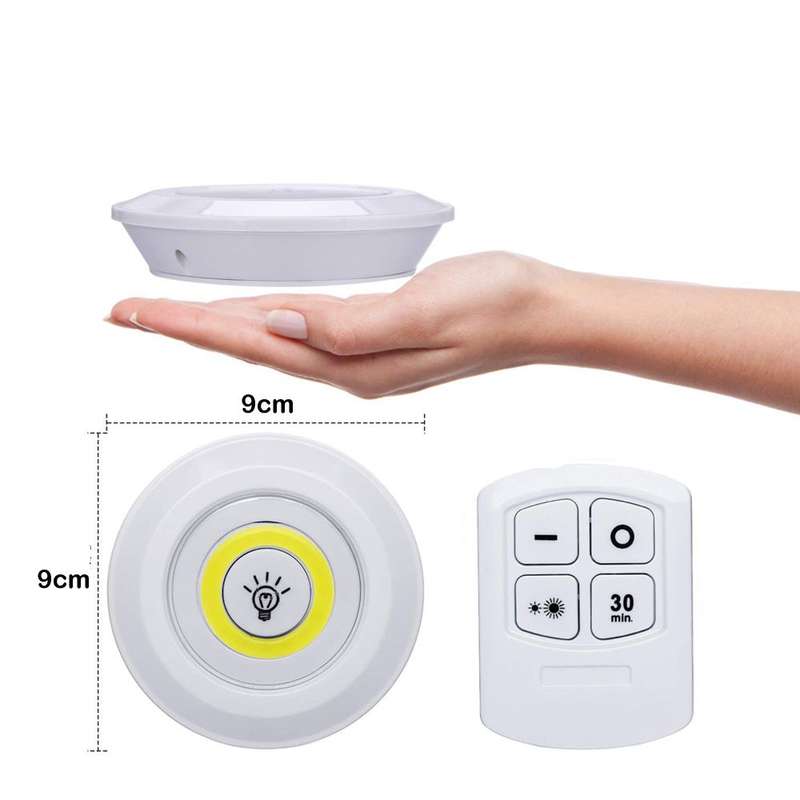 3 Piece LED Under Cabinet Light with Remote Control