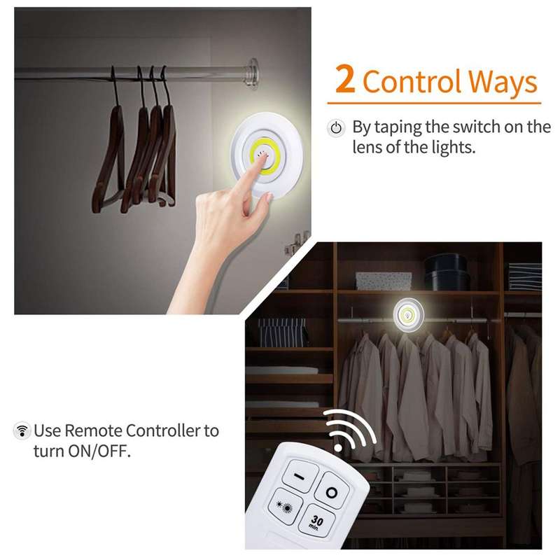 3 Piece LED Under Cabinet Light with Remote Control