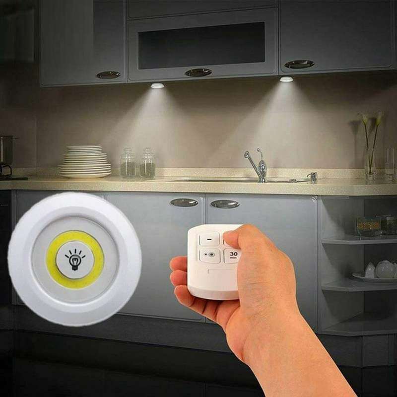 3 Piece LED Under Cabinet Light with Remote Control