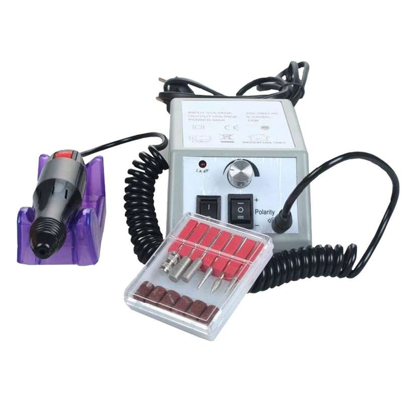Professional Manicure Pedicure Machine Kit Set - Black