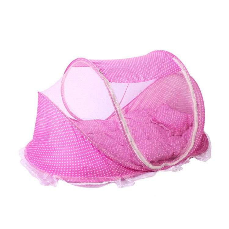Baby Bed with Mosquito Tent - Pink READ THE DESCRIPTION)