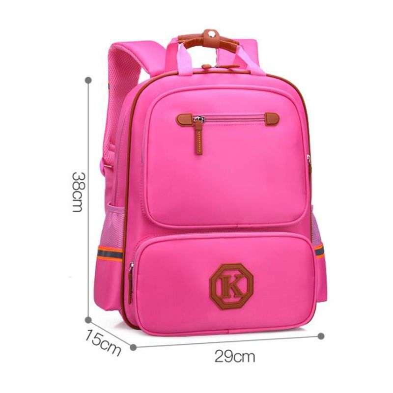 DHAO-Waterproof Lightweight Reflective Backpacks School bag Book bags - Pink-Small