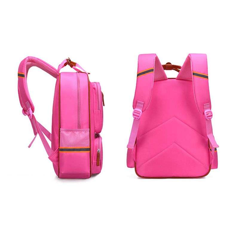 DHAO-Waterproof Lightweight Reflective Backpacks School bag Book bags - Pink-Small