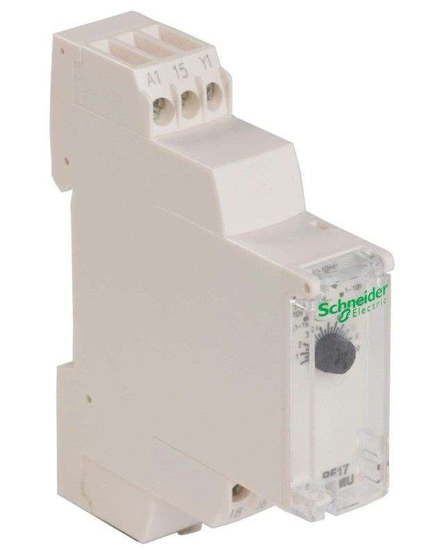 Schnieder, Time Delay Relay, IP50, IP40, IP20, 1 s, 100 h, SPDT, 8 A