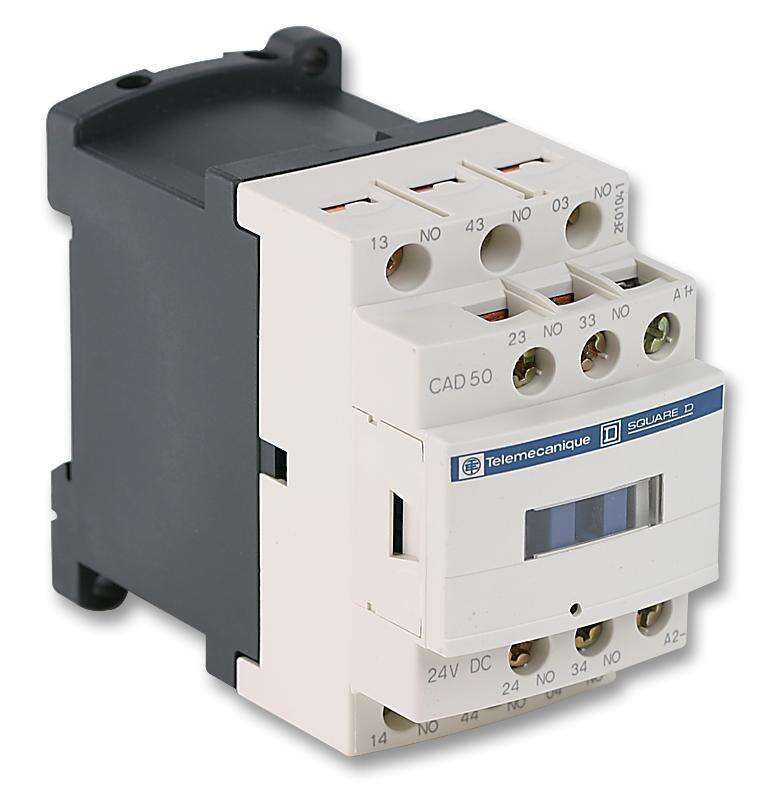 Schnieder, General Purpose Relay, CAD50, Power, 5PST-NO, 24 VDC, 10 A