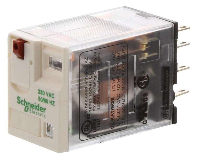 Schnieder, General Purpose Relay, Zelio RXM Series, 4PDT, 230 VAC, 6 A