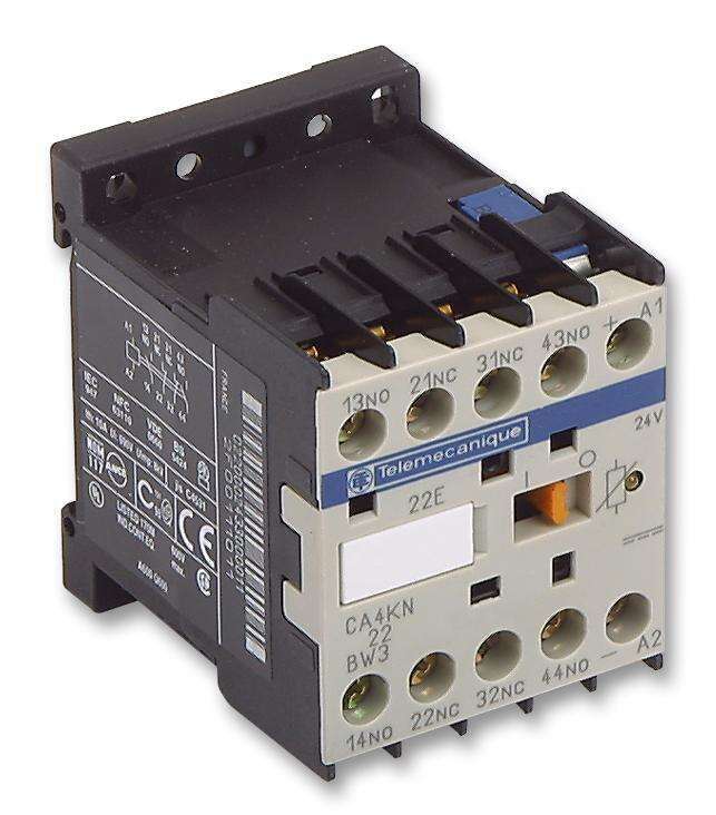 Schnider, General Purpose Relay, CA Series, DPST-NO, DPST-NC, 24 VDC, 10 A