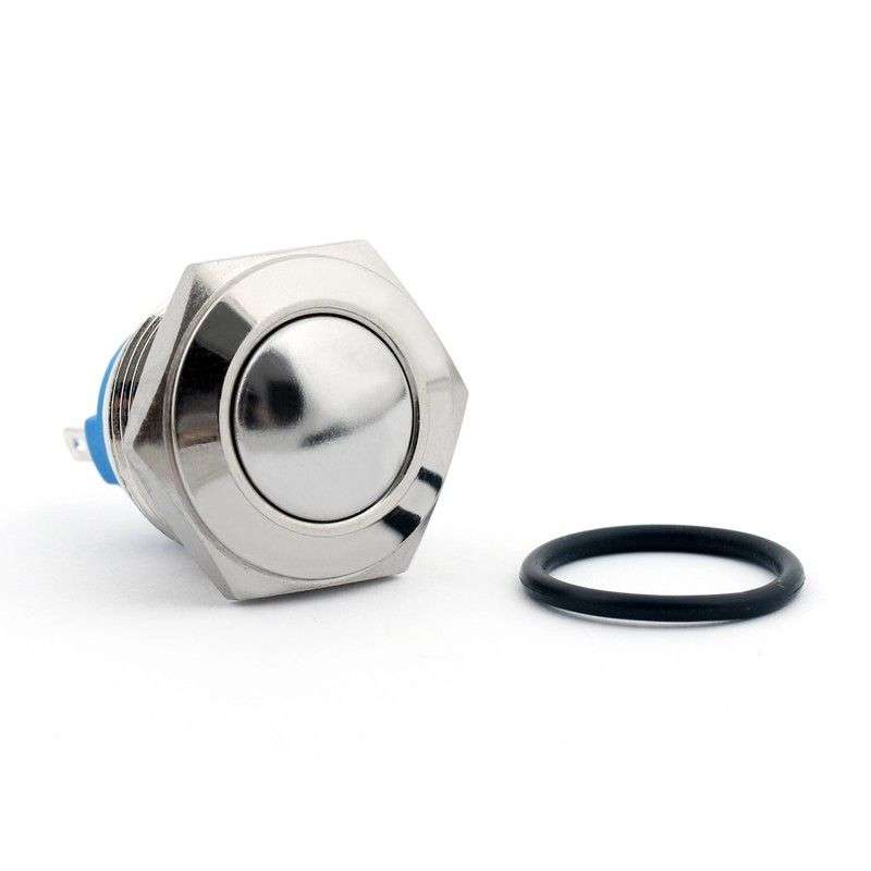 Push Button, Ball Shaped, Antwire, 16mm Stainless Steel Metal