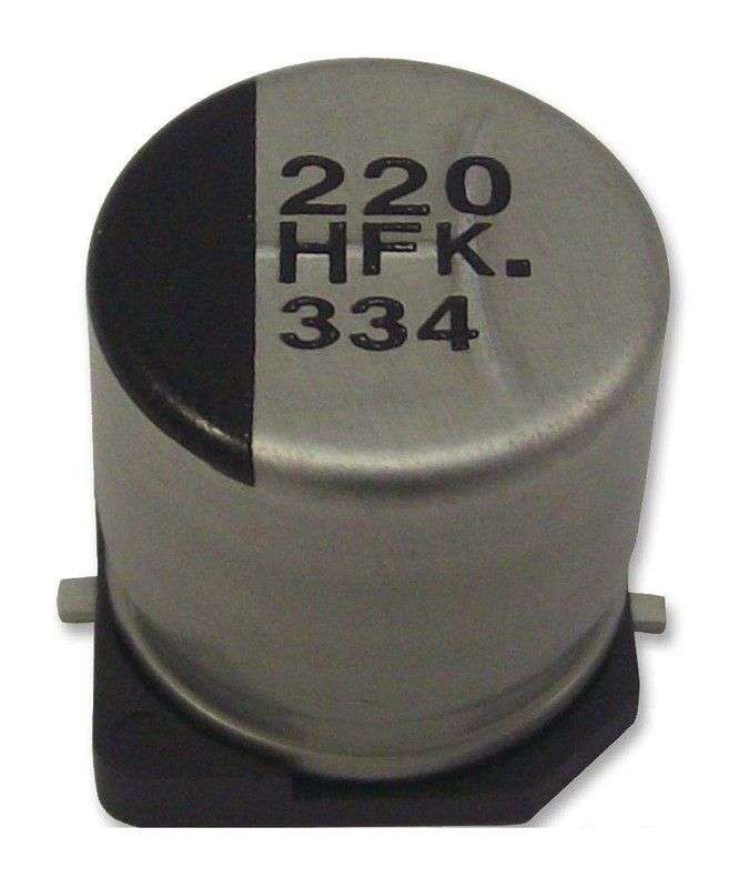 Panasonic, SMD Aluminium Electrolytic Capacitor, 50 V, EEEFK1H100UR