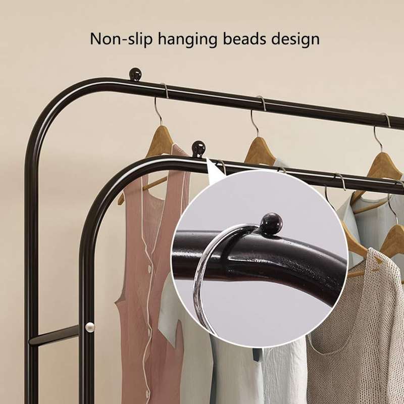 Double Pole Clothing Storage Rack