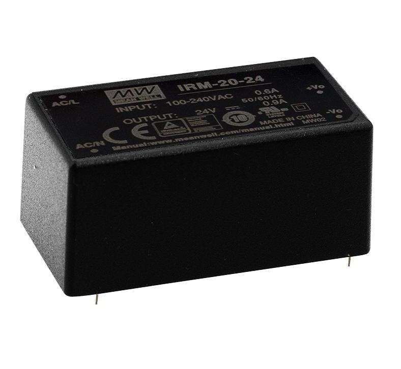 Mean Well, AC/DC PCB Mount Power Supply (PSU), ITE,1Output,20W,5V,IRM-20-5