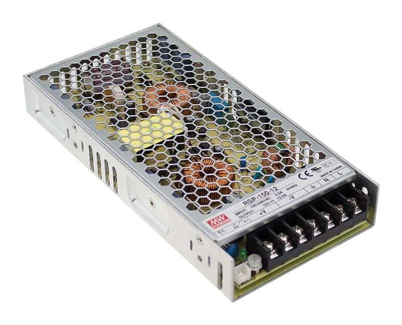 Mean Well, AC/DC Enclosed Power Supply(PSU),1 Outputs,151.2 W,RSP-150-27
