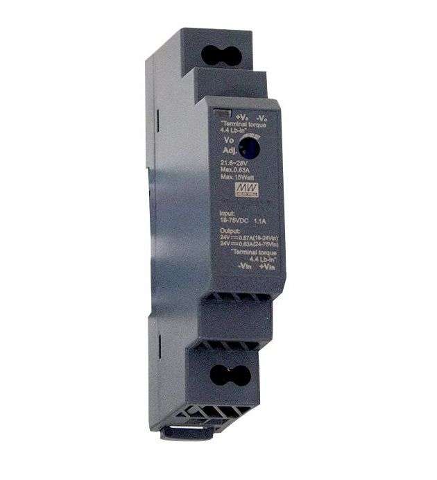 Mean Well, DC/DC Converter, Railway, 1 Output, 15 W, 12 V, DDR-15G-12