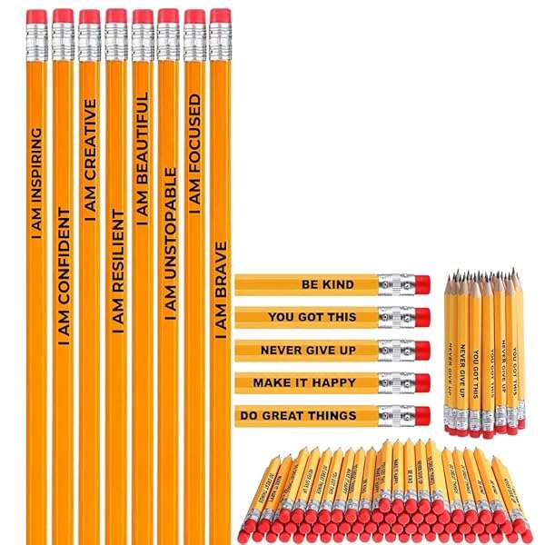 Gifts for Students and Teachers, Yellow HB Pencils (10)