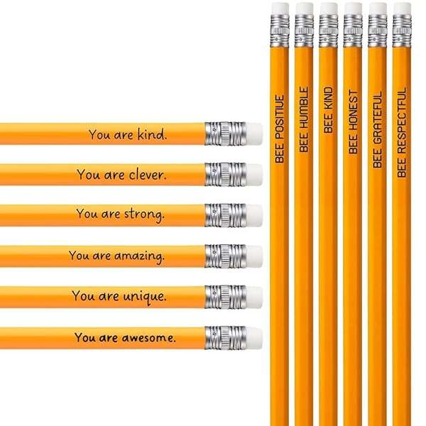 Gifts for Students and Teachers, Yellow HB Pencils (10)