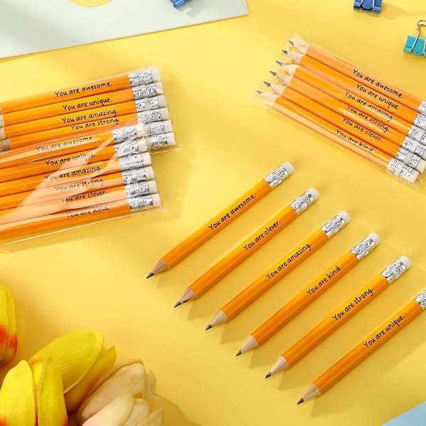 Gifts for Students and Teachers, Yellow HB Pencils (10)