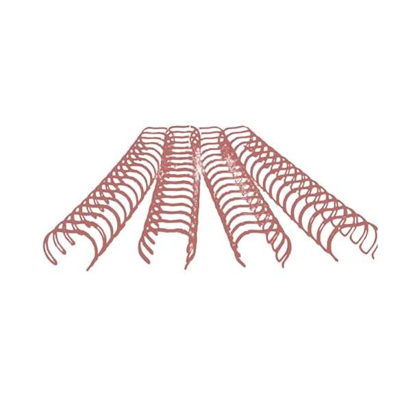 Double Loop Wire Binding Elements and Comb Ring Spines with 2:1 Pitch and 32mm 10 Pack Combo (Ros...