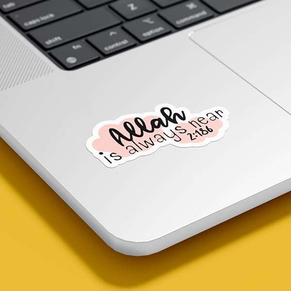 Islamic Stickers for Water Bottles Laptops Journaling and Gifts 200 Pack Waterproof Decals