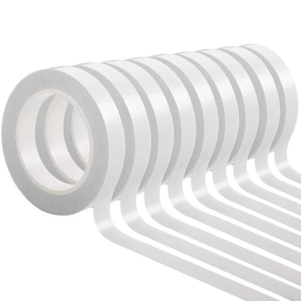 Double Sided Tape for Crafts Adhesive Tape for Arts Photography Gift Box Scrapbooking White 10 Pa...