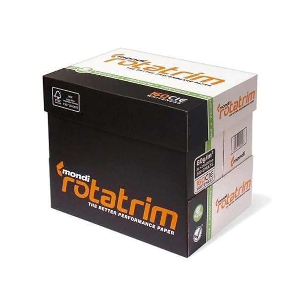 Rotatrim A4 White Copy Paper 5 Ream Box 80GSM Printing Paper