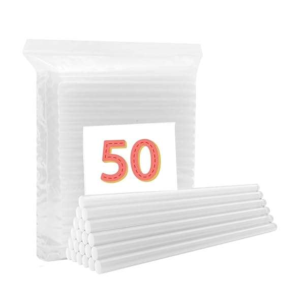 Hot Glue Sticks 50 Pack High Temperature Glue and Fast Drying Glue Sticks for Crafts DIY Repairs