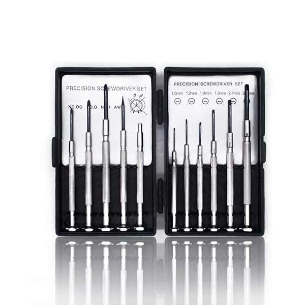 11PCS Mini Precision Screwdriver Set Small Screwdriver Kit for Electronics Toys Computer and Watc...