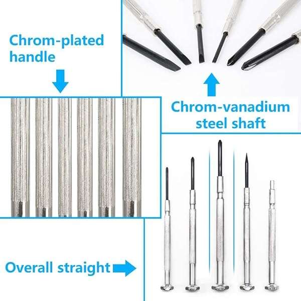 11PCS Mini Precision Screwdriver Set Small Screwdriver Kit for Electronics Toys Computer and Watc...