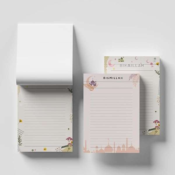 Muslim Writing Pad and Islamic Notepads 2 Pack [Journal]