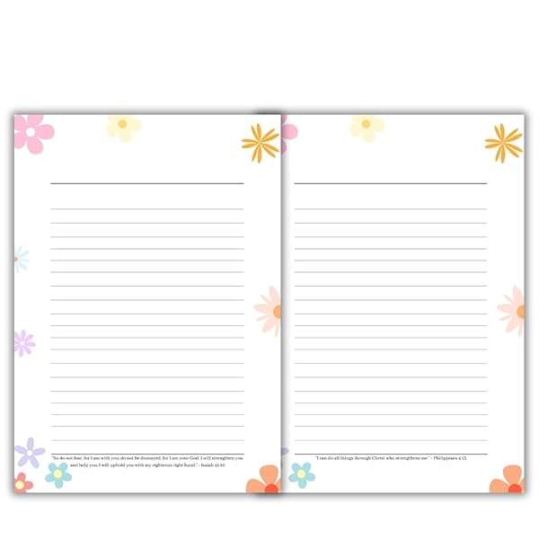Gift for Christian Moms, A5 Bible Journal Faith Quotes