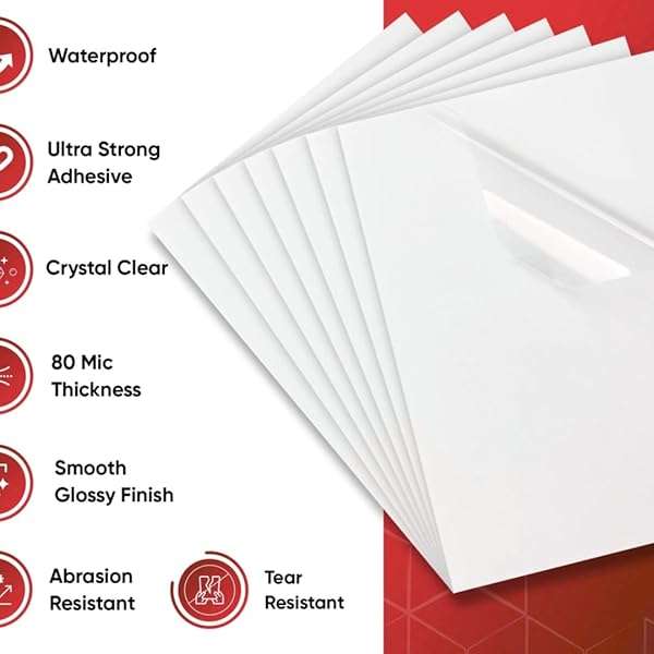 Self Laminating Sheets Self Adhesive Cold Laminate Pouches 10 Pack