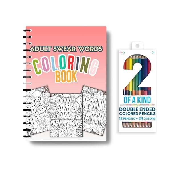 Adult Swear Words Coloring Book for Stress Relief [Ring-bound] Valenna