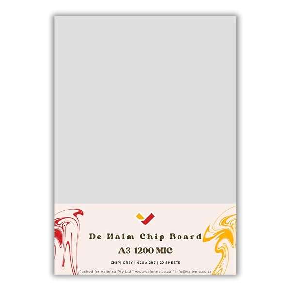 Grey ChipBoard A3 10 Pack (A3)