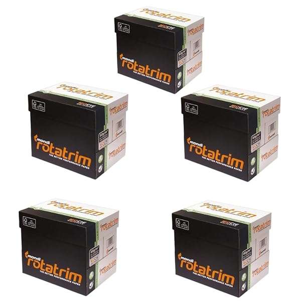 Rotatrim A4 White Copy Paper 5 Box Combo 25 Reams (12500 Sheets)