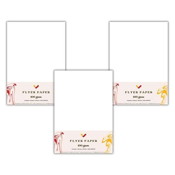 100GSM Glossy Paper for Flyers and Pamphlets, 3 Pack, 500 Sheets Combo