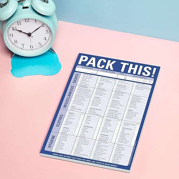 Pack This! Pad (Blue) [Office Product] Knock Knock