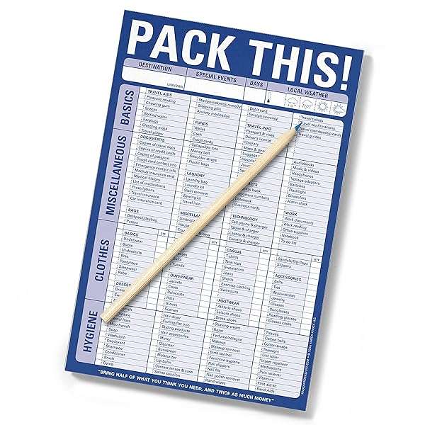 Pack This! Pad (Blue) [Office Product] Knock Knock