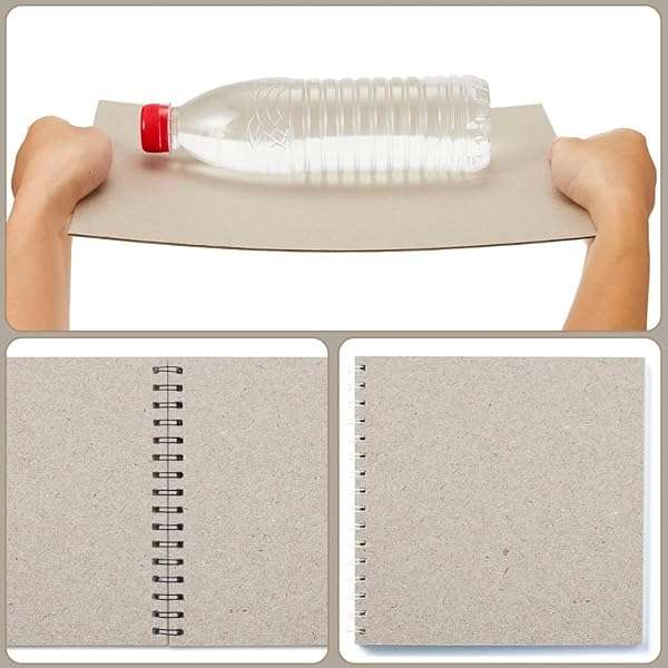 De Halm Grey ChipBoard A3 and A4 Kraft Board 20 Pack (A4)