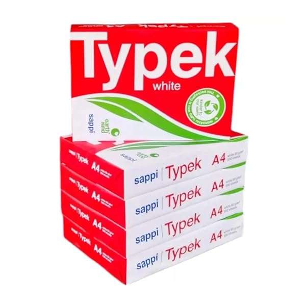 Typek White Copy Paper A4 80GSM Printing Paper, 5 Reams