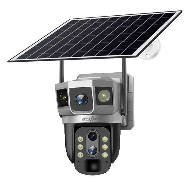 4G Outdoor Solar Camera with Dual Lens