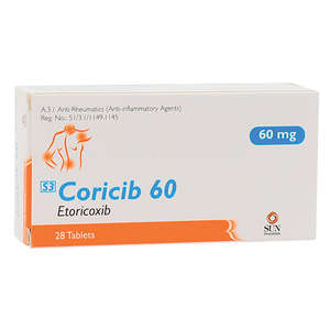 CORICIB TAB 60MG 28