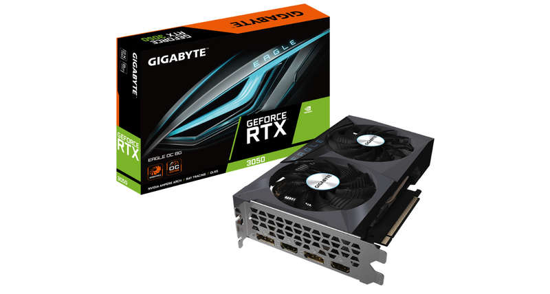 Gigabyte GeForce RTX 3050 Eagle 8GB GDDR6 Desktop Graphics card