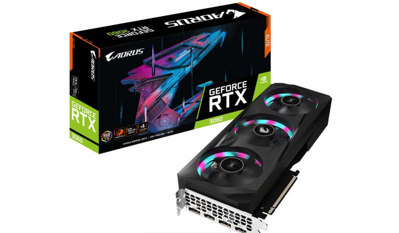 Gigabyte RTX 3060 Aorus Elite RGB 12GB GDDR6