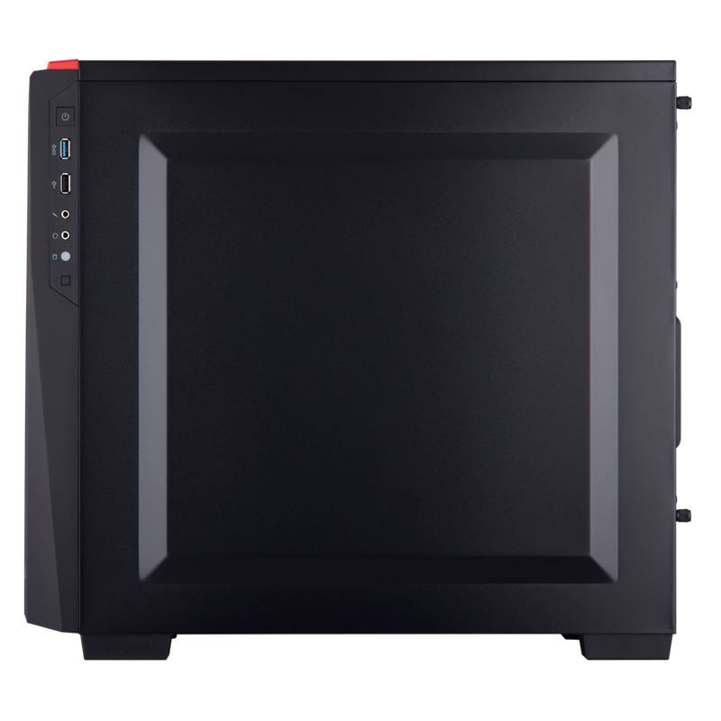 Carbide Series® SPEC-04 Tempered Glass Mid-Tower Gaming Case  Black/Red