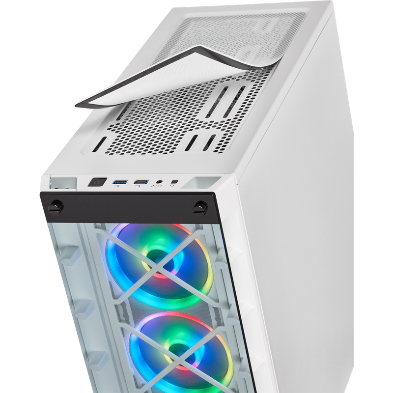 iCUE 465X RGB Mid-Tower ATX Smart Case  White